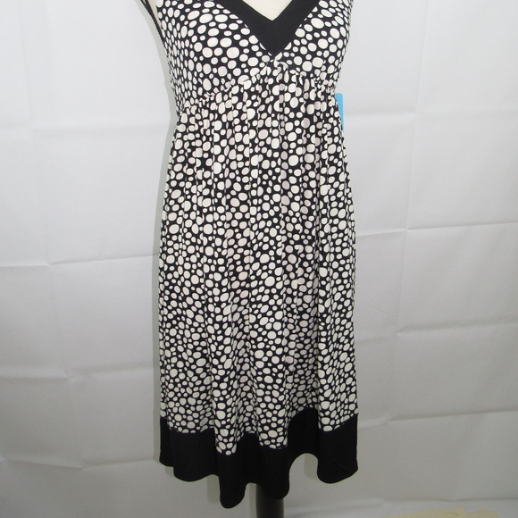 London Times Halter Dress Size 8 Polka Dot NEW - Picture 2 of 8